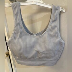Parisian Intimates Padded light purple ribbed sports bra XL